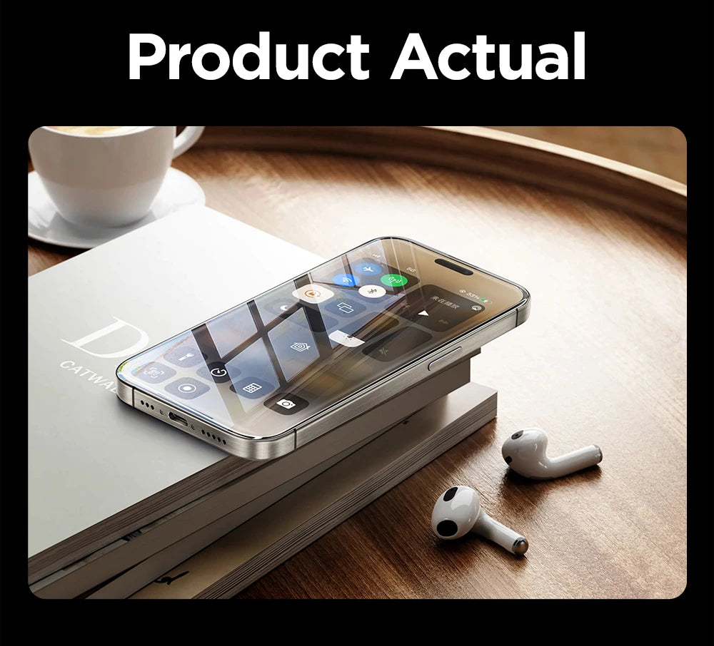 Joyroom 1/2/3pcs HD Glass For iPhone 17 16 15 14 13 12 Pro Max Screen Protector For iPhone 17 16 Pro Max Glass Tempered Glass