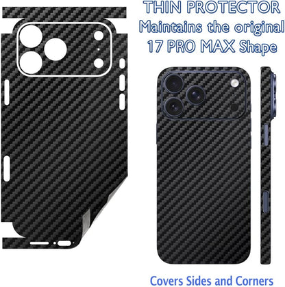 Tear Down Carbon Fiber Skin Wrap 3M Change Stickers for IPhone 17 Air 16 15 14 13 Pro Max Plus 17Pro Pegatinas Stikers Cover