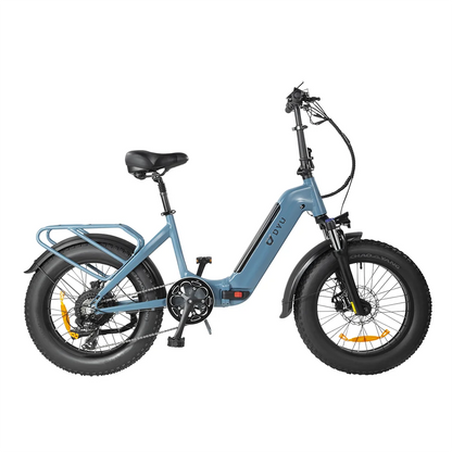 DYU FF500 Adult 500W Electric Mountain Bicycle Men's Ebike with 48V 14AH Battery 20 X 4.0 Fat Tire Cycling Electric Bike