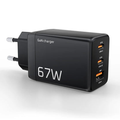 MOVESPEED 67W USB-C Charger Fast Charging 65W PD Type C PPS GaN Charger Adapter for iPhone 16 Pro MacBook Air Samsung S24 Huawei