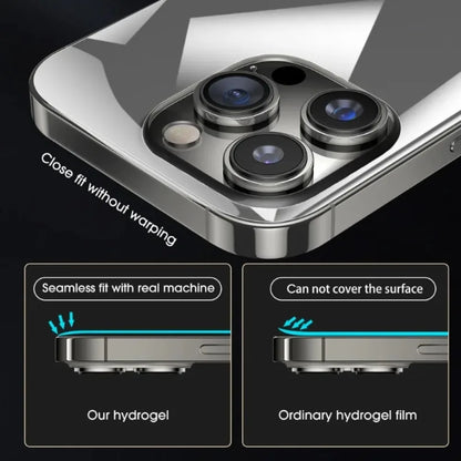 1-5PCS Full Cover Back Frame Hydrogel Film & Border Stickers for iPhone 17 16 15 14 13 ProMax 17Air Back Side HD Clear Protector