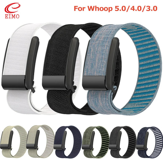 Nylon Strap+no frame for Whoop 5.0 4.0 3.0 Band Sport Stretchy watch bracelet correa elastic belt for Whoop 5.0 4.0 3.0 strap