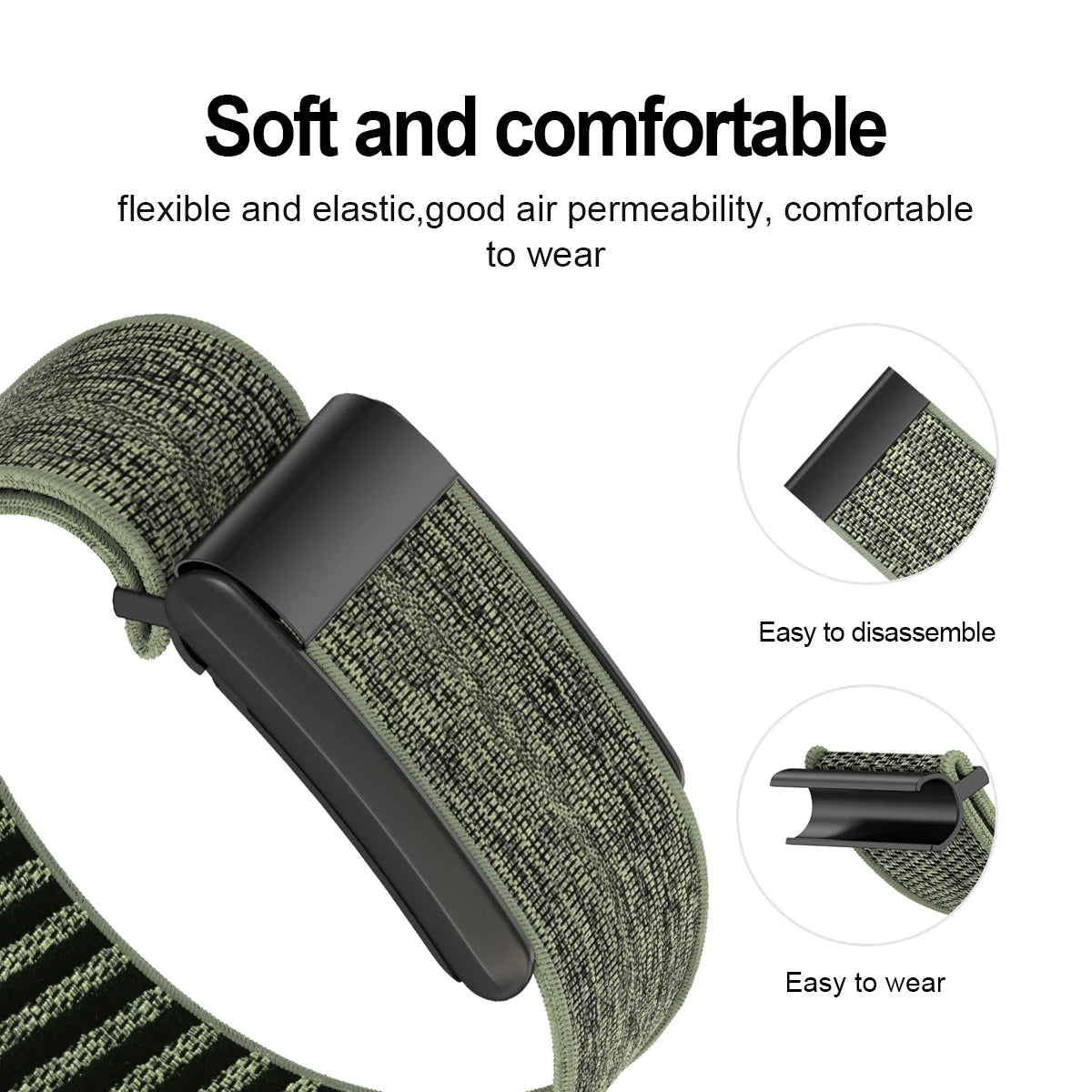 Nylon Strap+no frame for Whoop 5.0 4.0 3.0 Band Sport Stretchy watch bracelet correa elastic belt for Whoop 5.0 4.0 3.0 strap