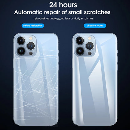 1-5PCS Full Cover Back Frame Hydrogel Film & Border Stickers for iPhone 17 16 15 14 13 ProMax 17Air Back Side HD Clear Protector