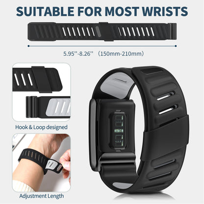 WHOOP SportFlex Wrist Band, Soft-Touch Silicone, Waterproof and Sweatproof, 4.0 Compatible