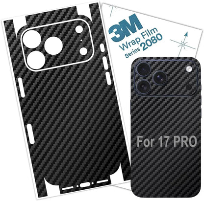 Tear Down Carbon Fiber Skin Wrap 3M Change Stickers for IPhone 17 Air 16 15 14 13 Pro Max Plus 17Pro Pegatinas Stikers Cover