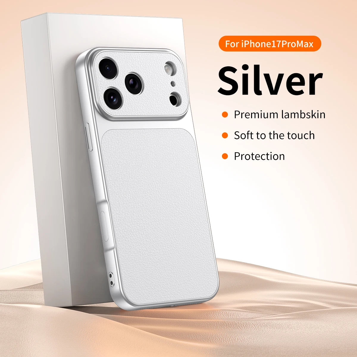 Luxury faux sheepskin shockproof phone case For iPhone 17E 17 16 15 16E 13 14 11 Pro Max full covered with matte skin back cover