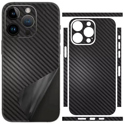 Tear Down Carbon Fiber Skin Wrap 3M Change Stickers for IPhone 17 Air 16 15 14 13 Pro Max Plus 17Pro Pegatinas Stikers Cover