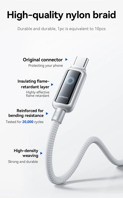 USB-C Snellaadkabel 66W/100W