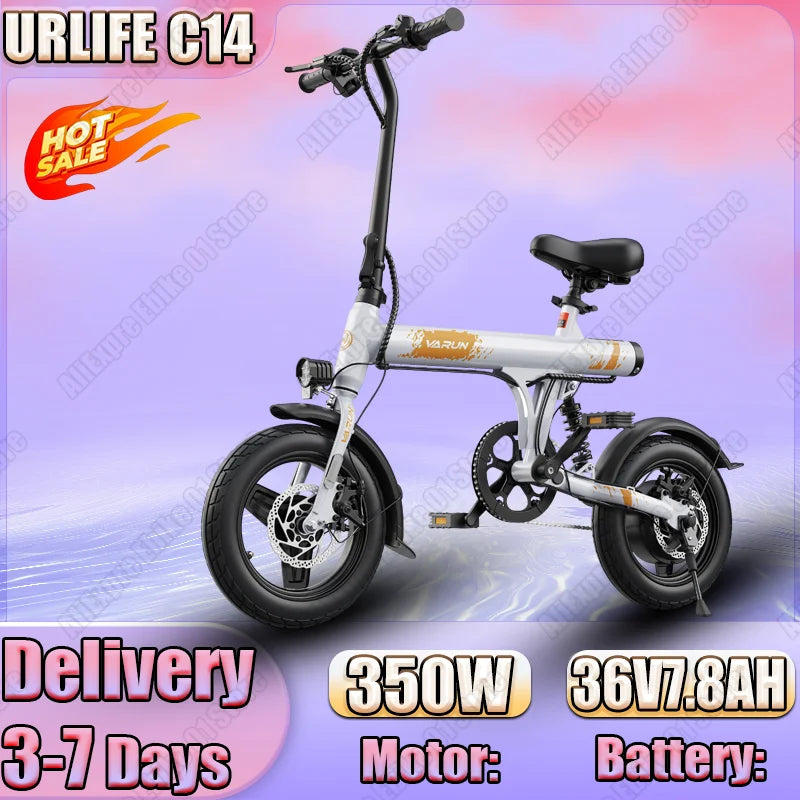 VARUN Opvouwbare E-bike 350W – Elektrische Stadsfiets