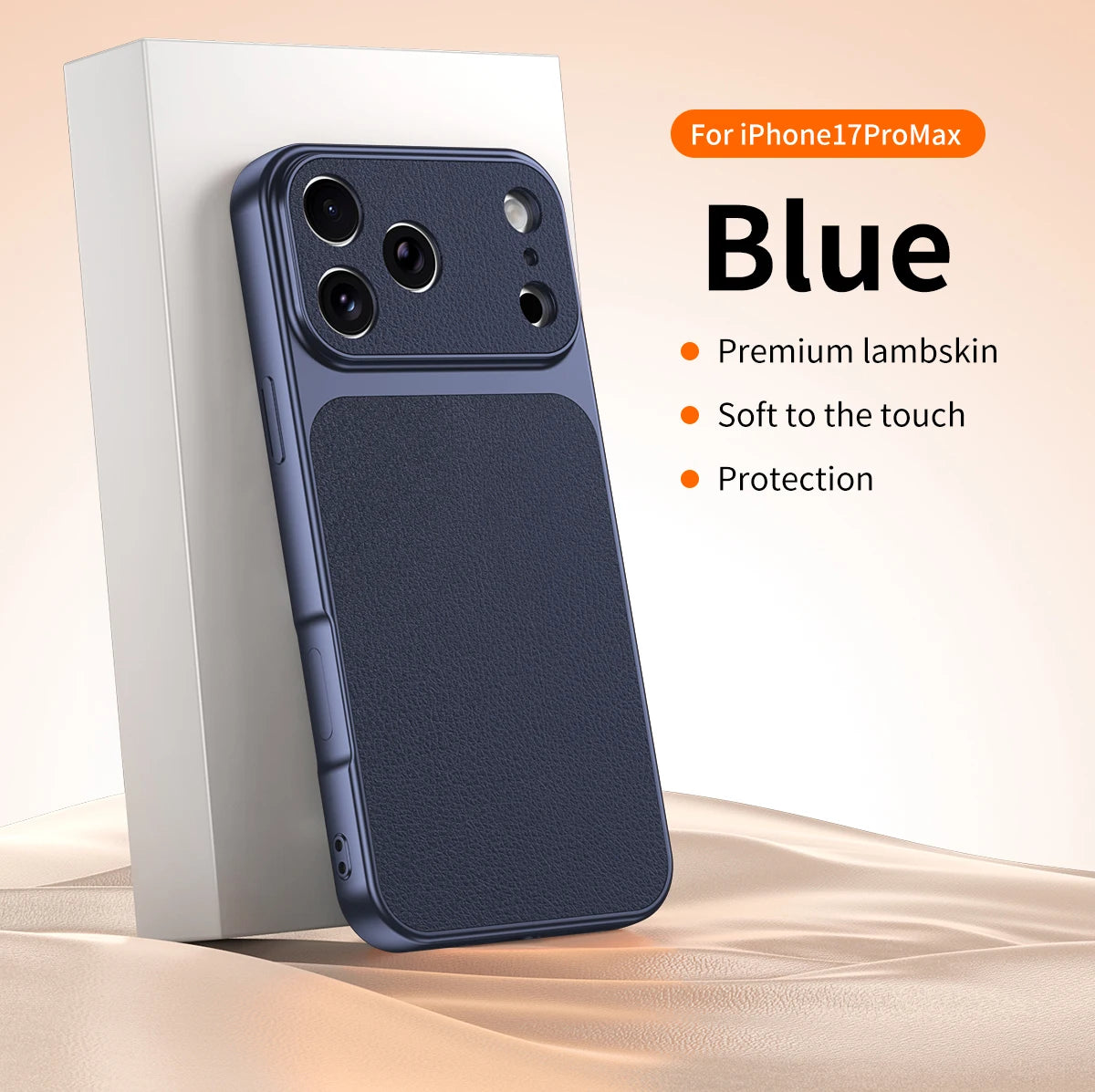 Luxury faux sheepskin shockproof phone case For iPhone 17E 17 16 15 16E 13 14 11 Pro Max full covered with matte skin back cover
