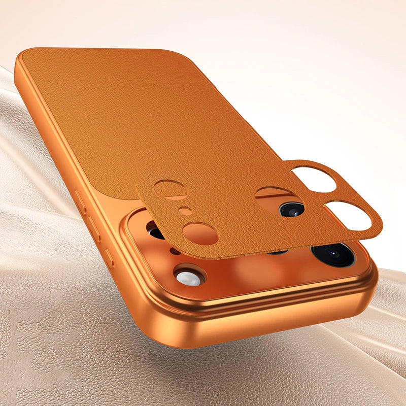 Luxury faux sheepskin shockproof phone case For iPhone 17E 17 16 15 16E 13 14 11 Pro Max full covered with matte skin back cover