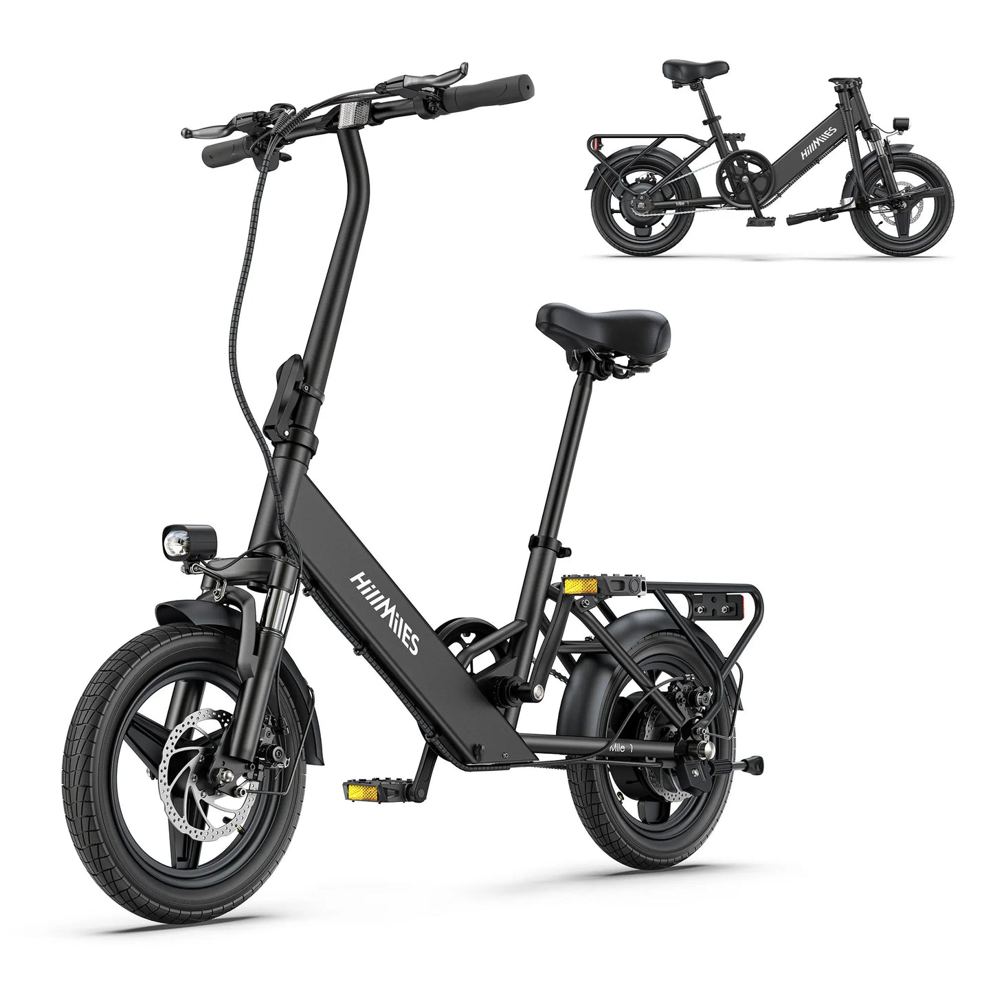 E-bike 250W Brushless Motor 36V10.4AH Lithium Battery Electric Bike Adult City Commuting 14inch Tire Light Mini Electric Bicycle