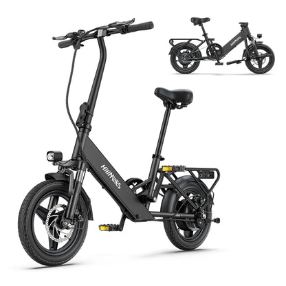 E-bike 250W Brushless Motor 36V10.4AH Lithium Battery Electric Bike Adult City Commuting 14inch Tire Light Mini Electric Bicycle