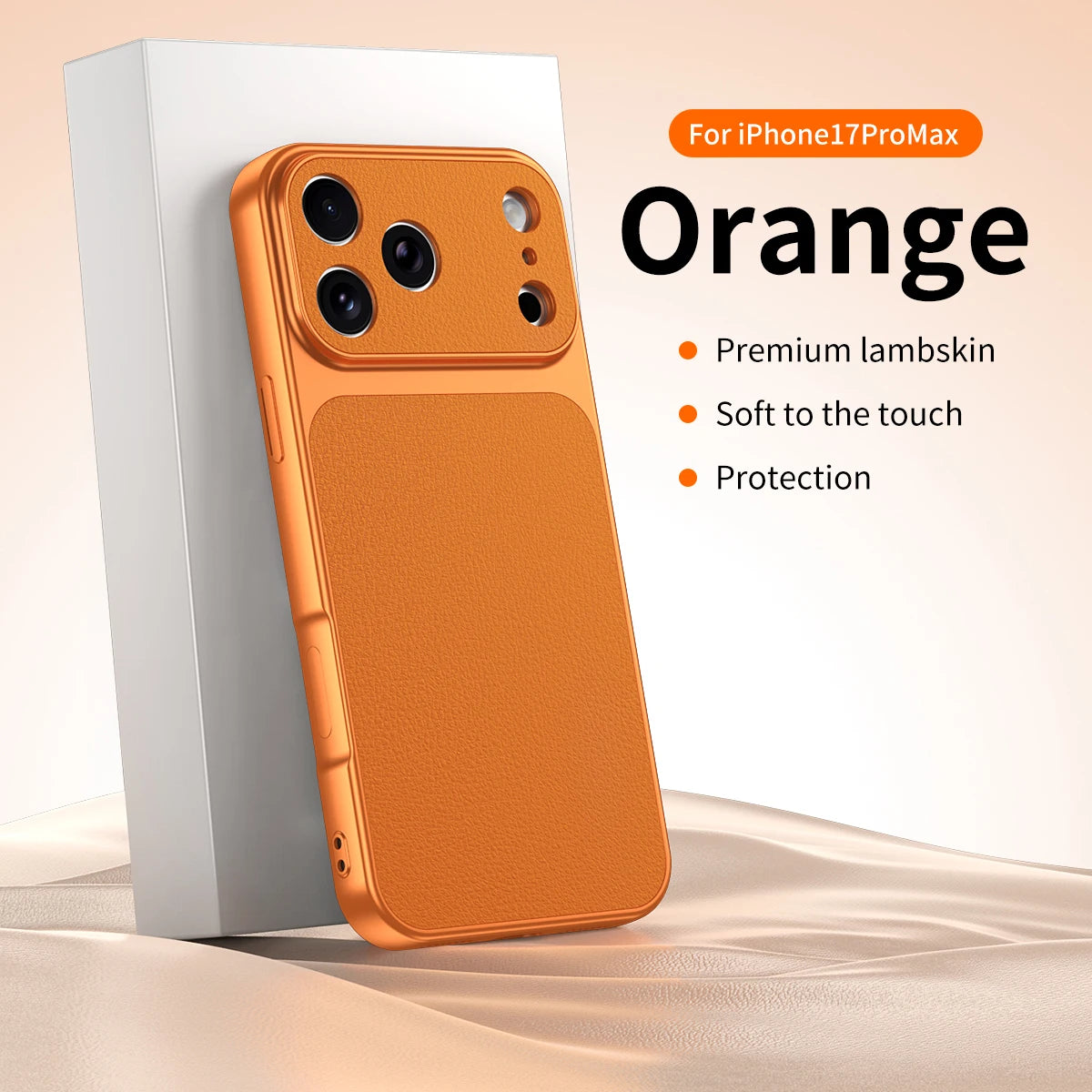Luxury faux sheepskin shockproof phone case For iPhone 17E 17 16 15 16E 13 14 11 Pro Max full covered with matte skin back cover