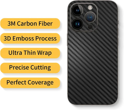 Tear Down Carbon Fiber Skin Wrap 3M Change Stickers for IPhone 17 Air 16 15 14 13 Pro Max Plus 17Pro Pegatinas Stikers Cover