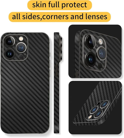 Tear Down Carbon Fiber Skin Wrap 3M Change Stickers for IPhone 17 Air 16 15 14 13 Pro Max Plus 17Pro Pegatinas Stikers Cover