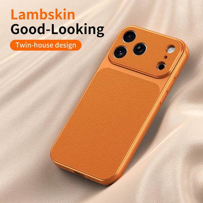 Luxury faux sheepskin shockproof phone case For iPhone 17E 17 16 15 16E 13 14 11 Pro Max full covered with matte skin back cover