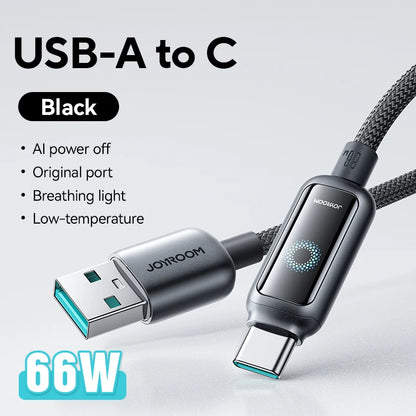 USB-C Snellaadkabel 66W/100W