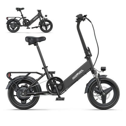E-bike 250W Brushless Motor 36V10.4AH Lithium Battery Electric Bike Adult City Commuting 14inch Tire Light Mini Electric Bicycle