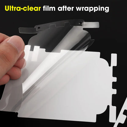 1-5PCS Full Cover Back Frame Hydrogel Film & Border Stickers for iPhone 17 16 15 14 13 ProMax 17Air Back Side HD Clear Protector