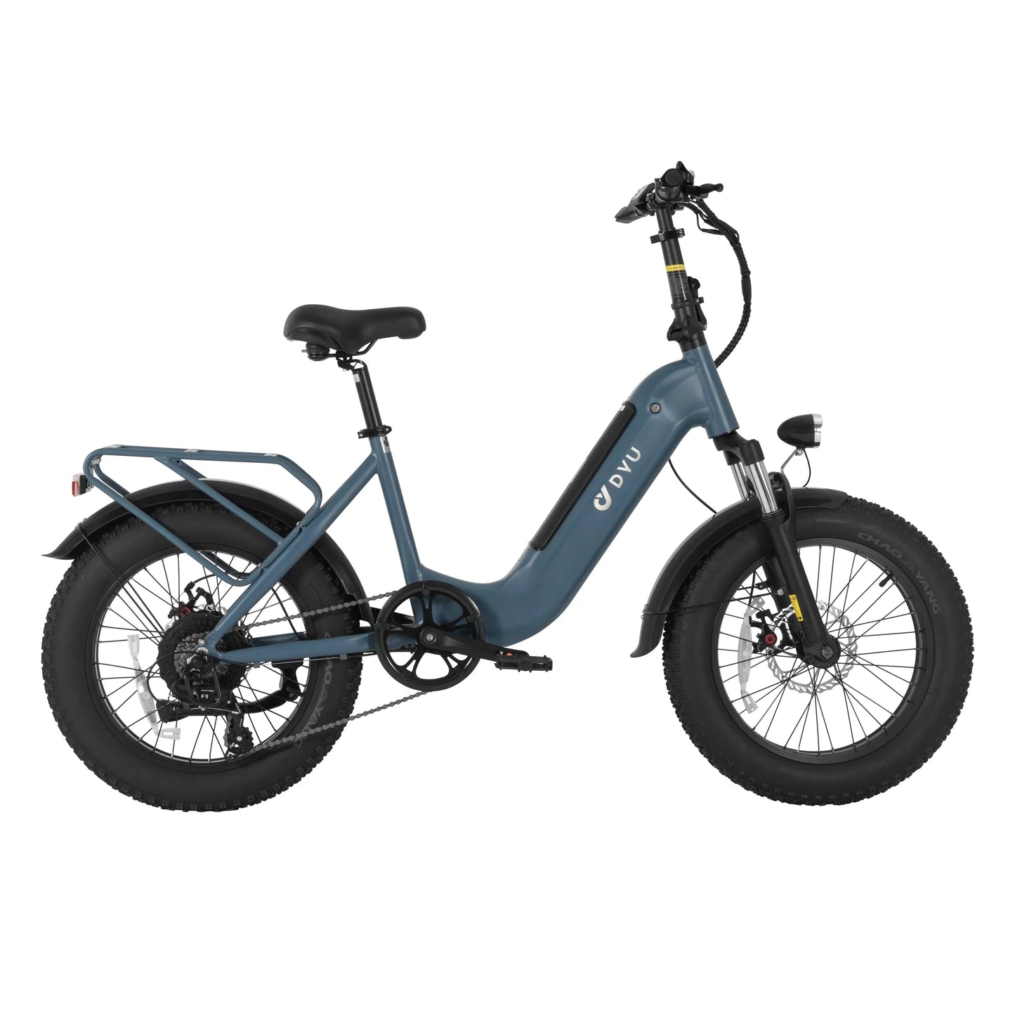 DYU FF500 Adult 500W Electric Mountain Bicycle Men's Ebike with 48V 14AH Battery 20 X 4.0 Fat Tire Cycling Electric Bike
